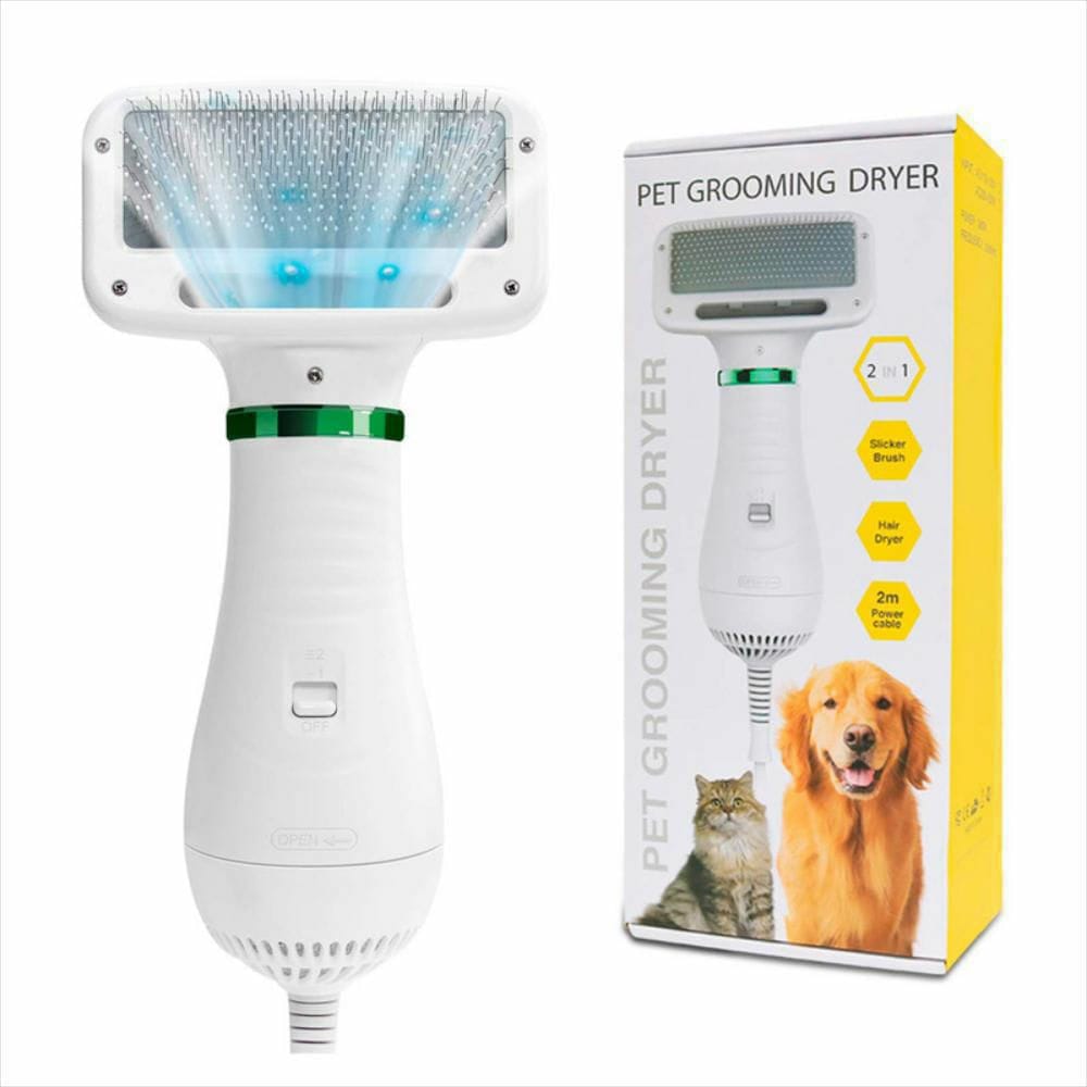 Cepillo Secador 2 en 1: Seca y Cepilla a tu Mascota en Minutos