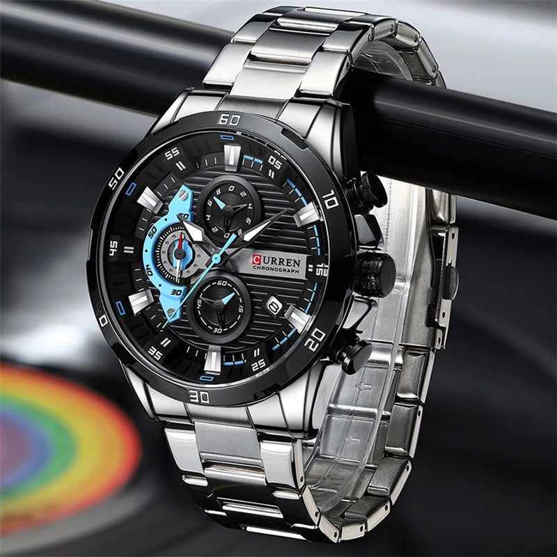 Reloj para Hombre en Acero Inoxidable – CURREN