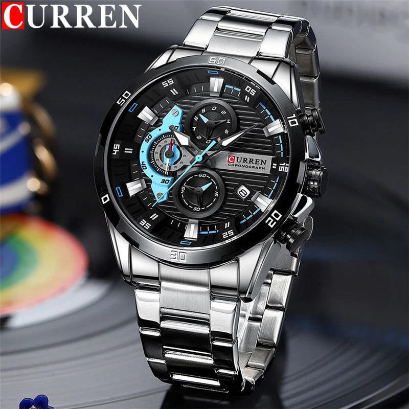 Reloj para Hombre en Acero Inoxidable – CURREN