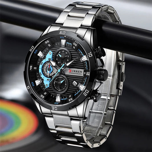 Reloj para Hombre en Acero Inoxidable – CURREN