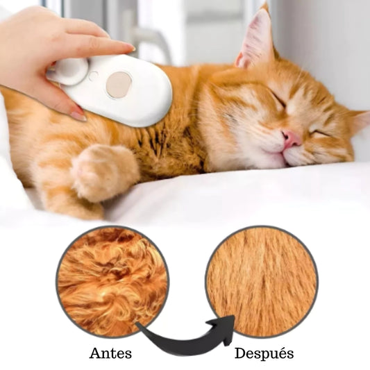 CEPILLO PARA MASCOTAS A VAPOR CON MANIJA