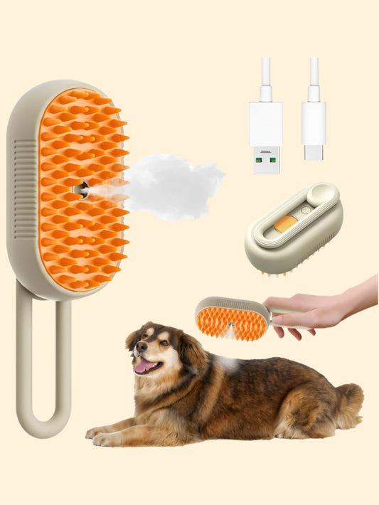 CEPILLO PARA MASCOTAS A VAPOR CON MANIJA